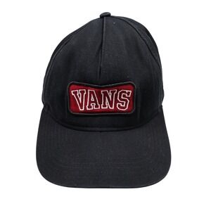 Vans Baseball Black Cap Patch Logo‎ Adjustable Back Casual Hat Snapback